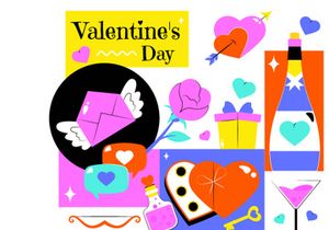 Happy Valentine's Day Illustration