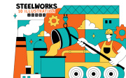 10 Steelworks Vector Illustration