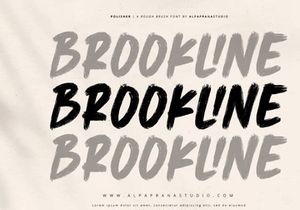 Polisher - Rough Brush Font