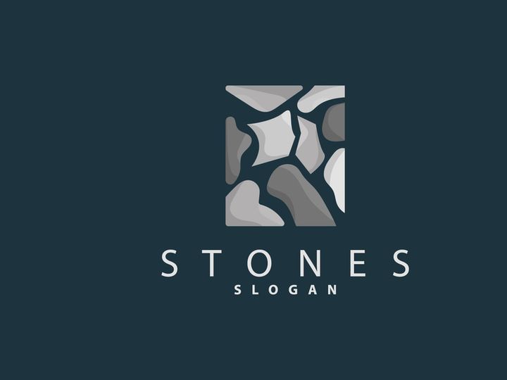 Stone Logo, Premium Elegant Design, Stone Balance Vector