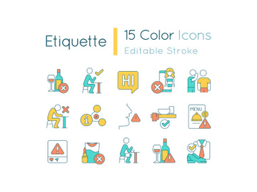 Etiquette RGB color icons set preview picture