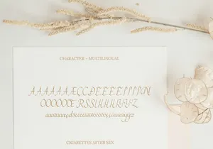 Cigarettes Script Font
