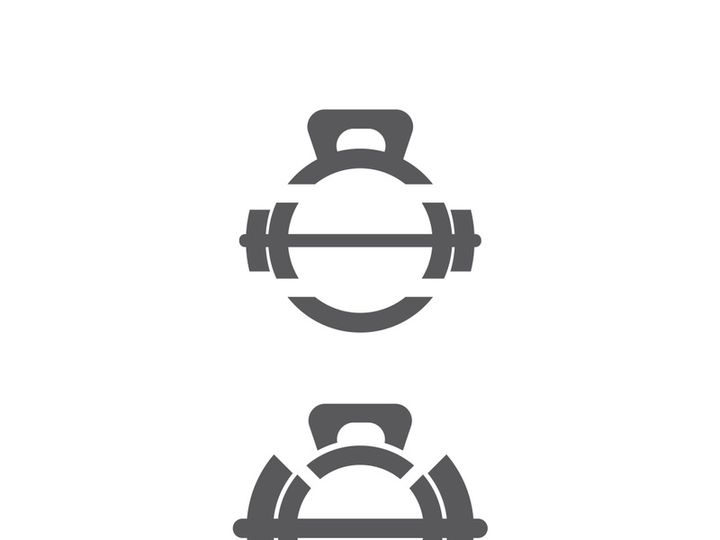 Gym Badge icon Fitness Logo Design