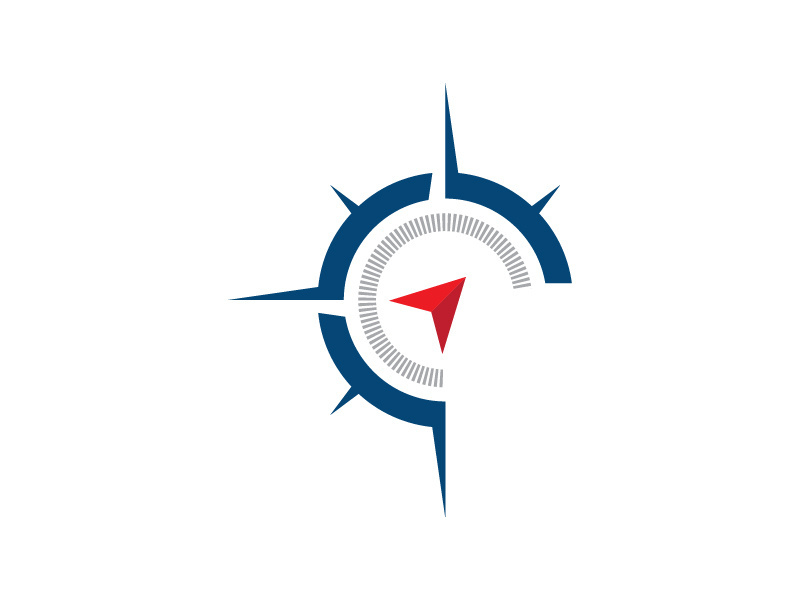 Compass icon illustration design