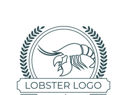 Vintage lobster logo preview picture