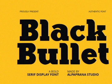 Black Bullet - Serif Font preview picture