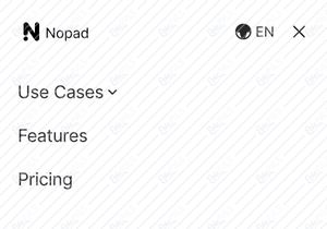 Nopad - Saas Website Landing Page