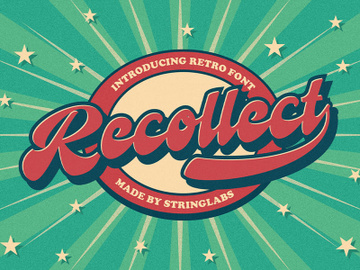 Recollet - Retro Bold Script Font preview picture