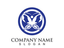 Butterfly logo icon vector design illustration