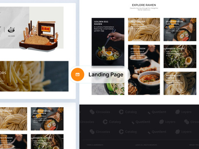 Rameen | Restaurant Landing Page UI Kit