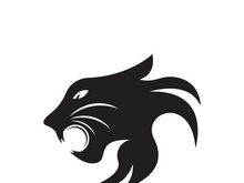 Panther head logo icon vector design template illustration