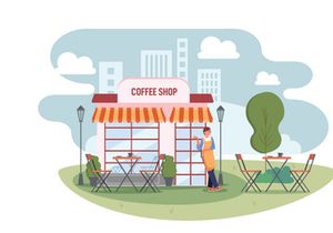 M162_Coffee shop Illustrations
