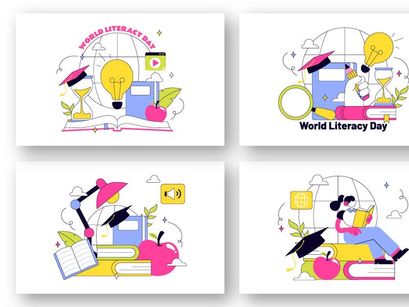 10 World Literacy Day Illustration