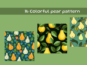 Colorful pear pattern preview picture