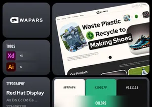 Waste Management Recycle Website Design Concept