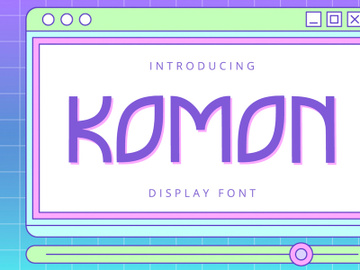 Komon - Display Font preview picture