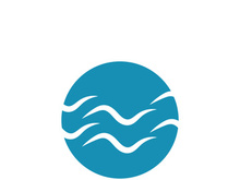 Water wave icon vector illustration design logo