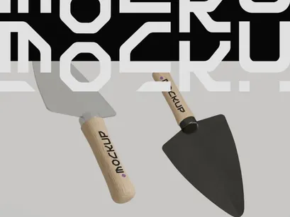 Hand Garden Shovel Mockup