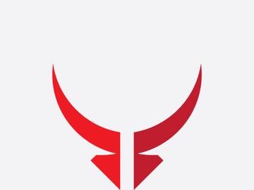 Taurus Logo Template  Red Bull Taurus Logo Template vector icon illustration preview picture