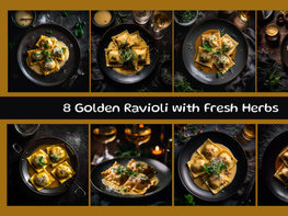Golden Ravioli with Fresh Herbs preview picture