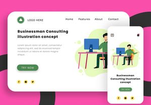 Businessman Consulting Customer concept
