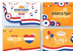 16 Happy Kings Netherlands Day Illustration