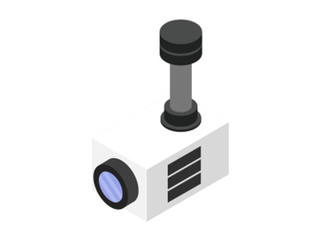 Video surveillance camera isometric preview picture