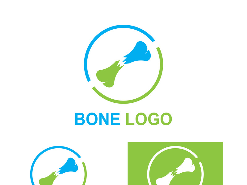 Bone logo design.logo for nursing, medical, orthopedic.