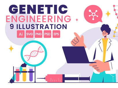 9 Genetic Engineering Illustration