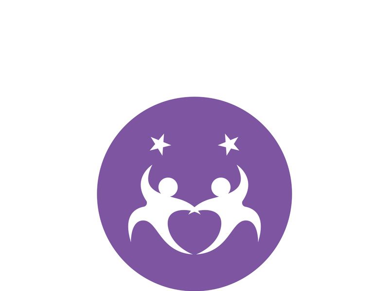 People star logo design to achieve a success or dream.