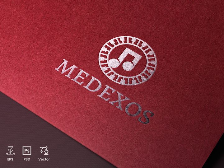 Music Piano Logo Design