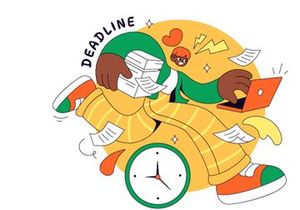 4 Deadline Vector Illustration