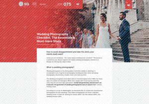 Photography Magazine Web Page UI Kit