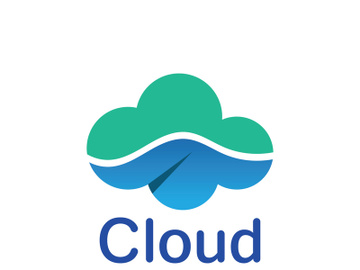 Cloud logo vector icon illustration preview picture