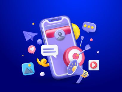 3D SEO Expert Marketing Illustration