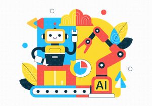 10 AI Robotics In Industry Illustration