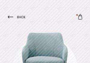 Dashboard and Product details screens for Furniture app