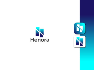 Lettermark Logo - Letter H Logo - Gradient Logo - Business Logo Design preview picture