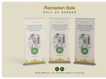 Ramadan Sale Roll Up Banner preview picture