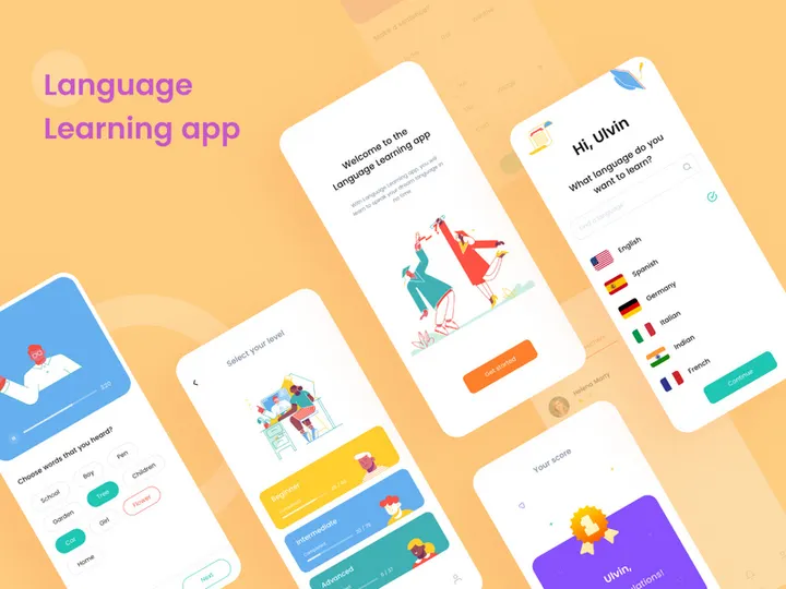 Language Learning App Design