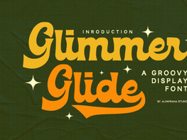 Glimmer Glide - Groovy Font preview picture