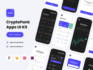 CryptoPank Crypto Apps UI KIT preview picture