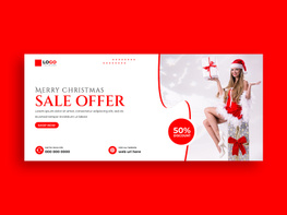 Christmas Sale Facebook Cover Banner Ver-1 preview picture