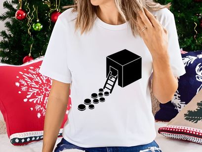 Treasure chest with coins and ladder