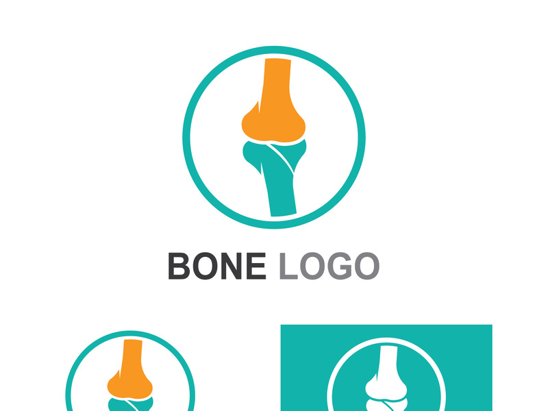 Bone logo design.logo for nursing, medical, orthopedic.