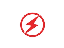 Strom Thunderbolt Template vector icon illustration design