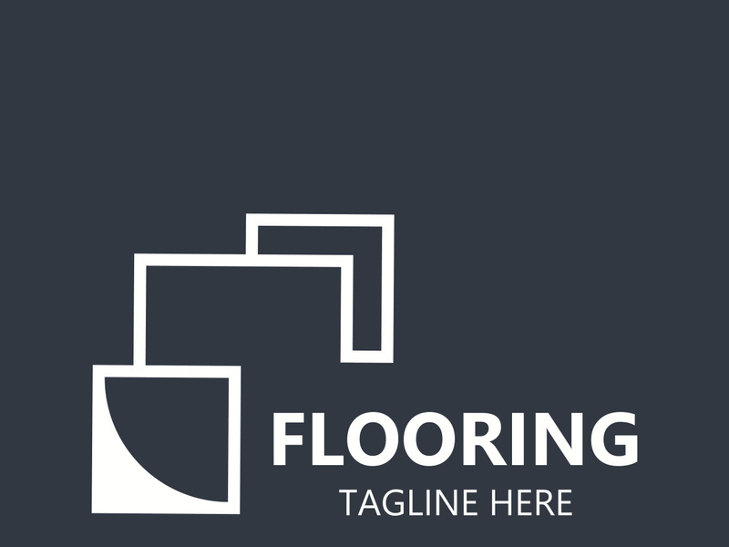 Flooring Logo design, custom Layer Vector elegant business store building