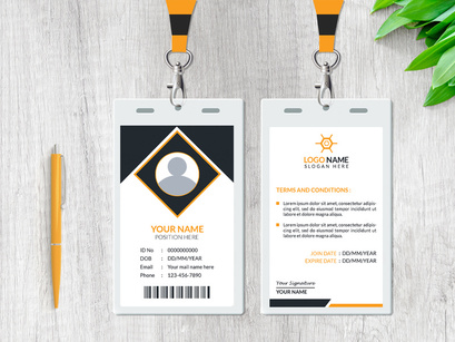 Corporate ID Card Design Template