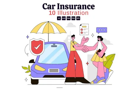 10 Car Insurance Illustration