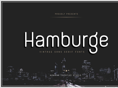 Hamburge Vintage Sans Serif Font